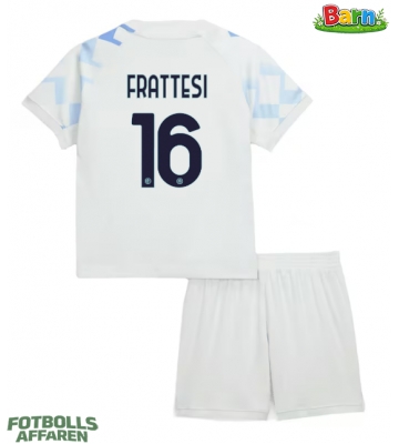 Inter Milan Davide Frattesi #16 Bortaställ Barn 2025-26 Kortärmad (+ Korta byxor)